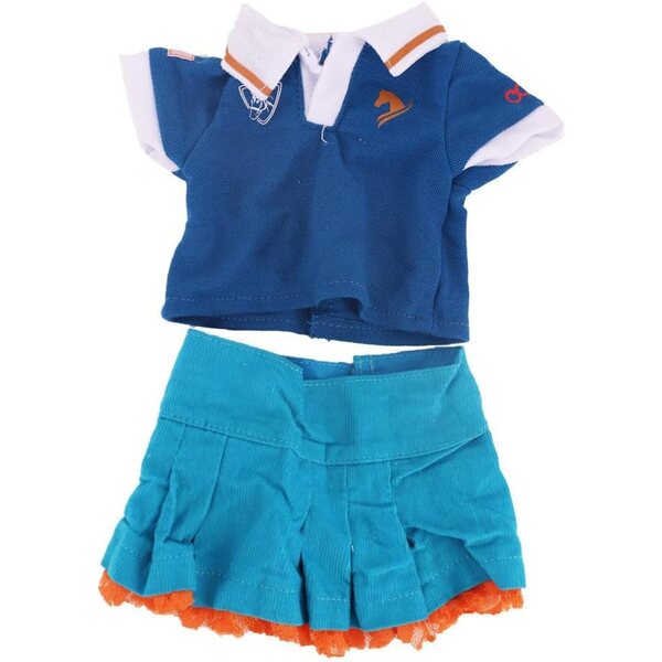 Kleidung für 18-Zoll-Puppen – komplettes Set aus Hemd, Mantel, Rock und Freizeitkleid