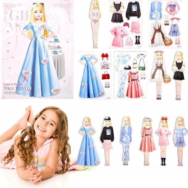 Bambole magnetiche da vestire per bambini 3+ - Set MagDressy