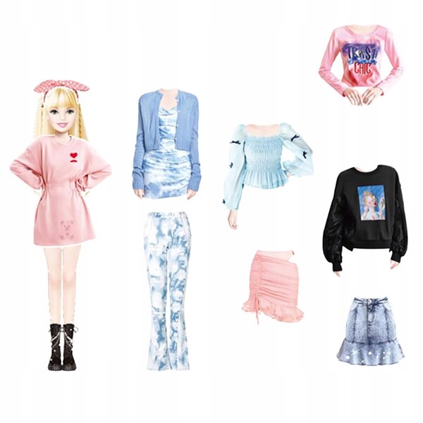 Bambole magnetiche da vestire per bambini 3+ - Set MagDressy