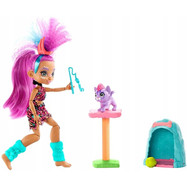 Bambola Roaralai con set Cave Club Mattel - divertimento e avventure per bambini 4+