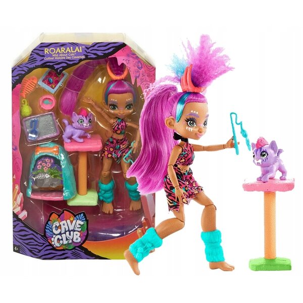 Bambola Roaralai con set Cave Club Mattel - divertimento e avventure per bambini 4+