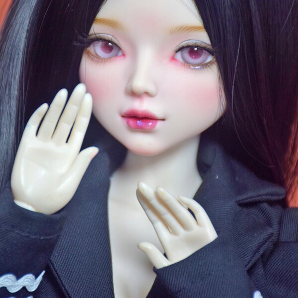 56 cm große 1/3-BJD-Puppe mit handgefertigter Modekleidung und vollständigem Make-up