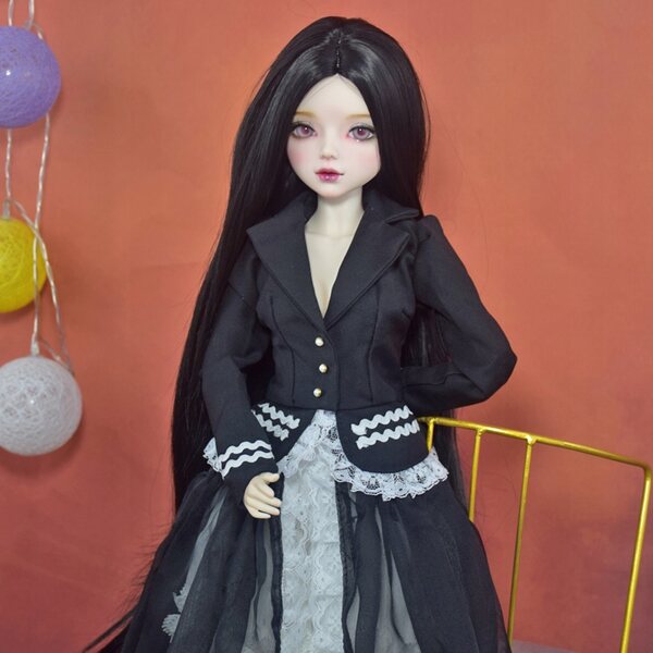56 cm große 1/3-BJD-Puppe mit handgefertigter Modekleidung und vollständigem Make-up