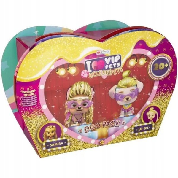 I LOVE VIP PETS Duo Pack CelebriPets Pieski Samira e Jay Bee con Accessori 3+