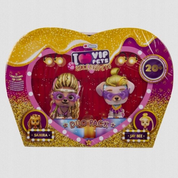 I LOVE VIP PETS Duo Pack CelebriPets Pieski Samira e Jay Bee con Accessori 3+