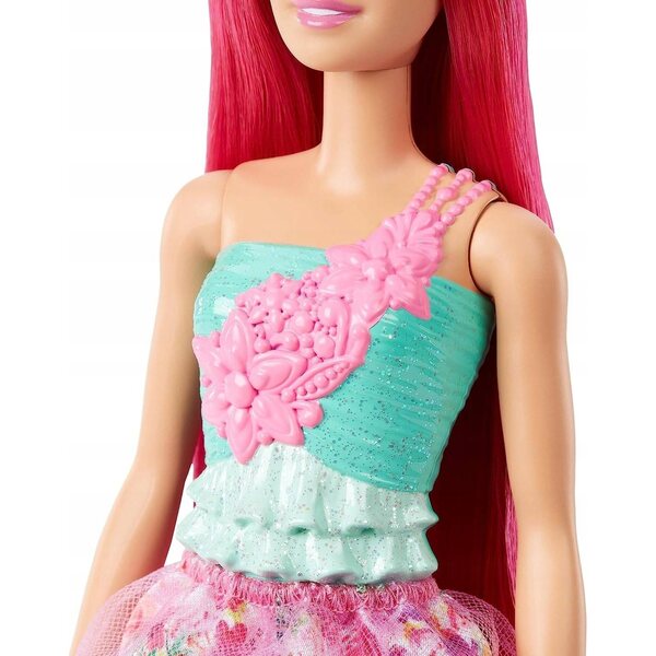 Barbie Dreamtopia Prinzessin mit rosa Haaren und Traumkleid für Kinder ab 3 Jahren