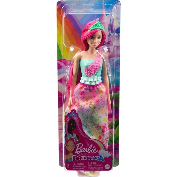 Barbie Dreamtopia Prinzessin mit rosa Haaren und Traumkleid für Kinder ab 3 Jahren