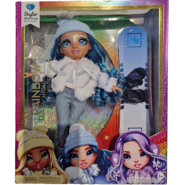 Bambola Rainbow High Skyler Bradshaw Winter Break con abito invernale e accessori