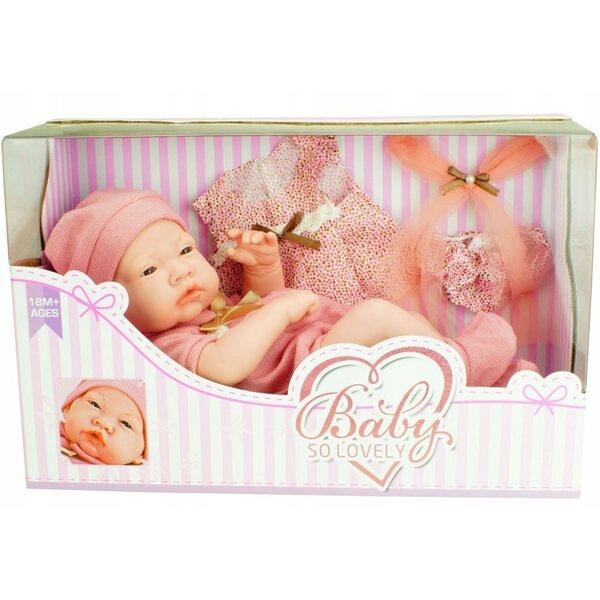 Nicola Toys 38 cm realistische Puppe, bekleidet, für Kinder ab 3 Jahren