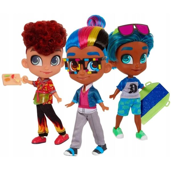 Mini bambola Hairdorables Hairdudeables Series 1 BFF 2 pack con 13 sorprese