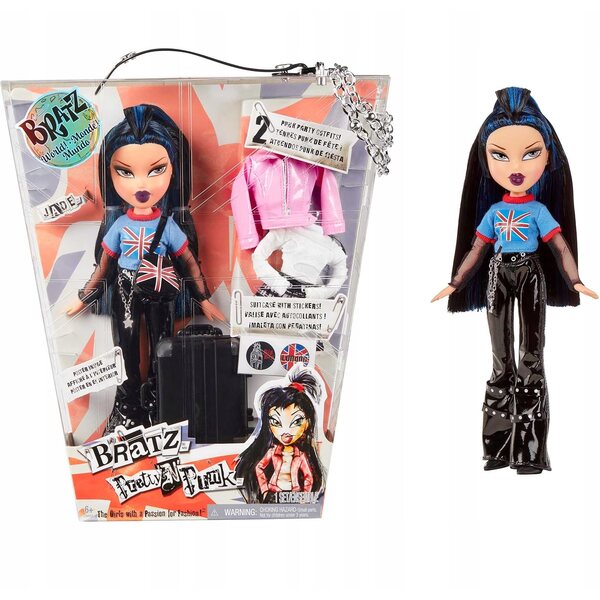 Bratz Pretty 'N' Punk Jade – Modepuppe mit 2 Outfits und komplettem Zubehör