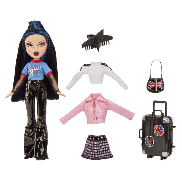 Bratz Pretty 'N' Punk Jade – Modepuppe mit 2 Outfits und komplettem Zubehör