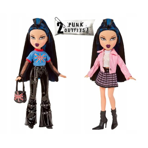 Bratz Pretty 'N' Punk Jade – Modepuppe mit 2 Outfits und komplettem Zubehör