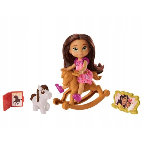 Bambola Mustang Spirit of Freedom Spirit 10 cm con Accessori, Gioco per Bambini 3+