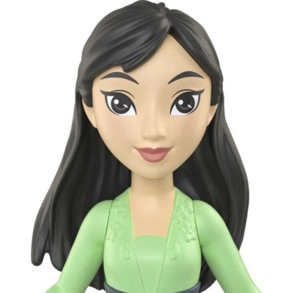 Bambola Disney Princess Mulan con gonna scintillante - Mattel 9 cm