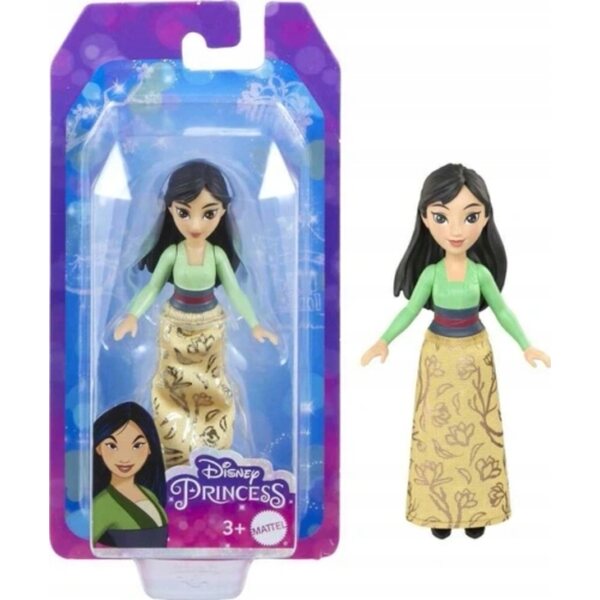 Bambola Disney Princess Mulan con gonna scintillante - Mattel 9 cm