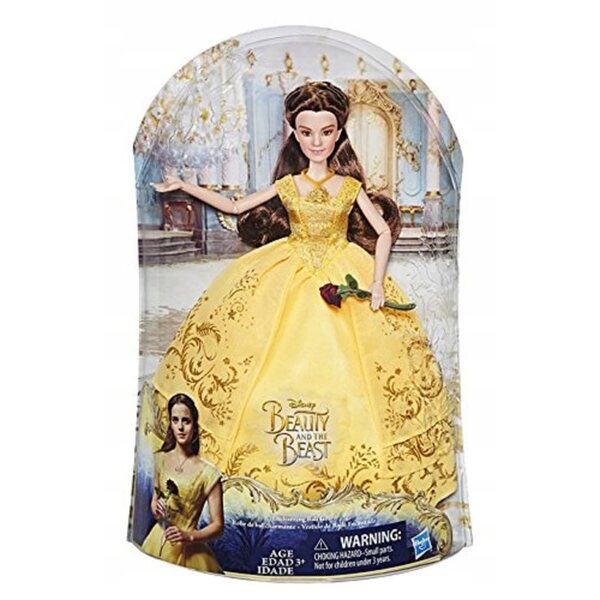 Bambola Disney Principessa Belle Hasbro 29 cm con Abito Deluxe e Accessori