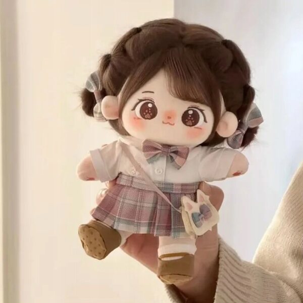 Kawaii Anime-Marionette aus Baumwolle, 20 cm, anpassbar – weich und für Kinder geeignet