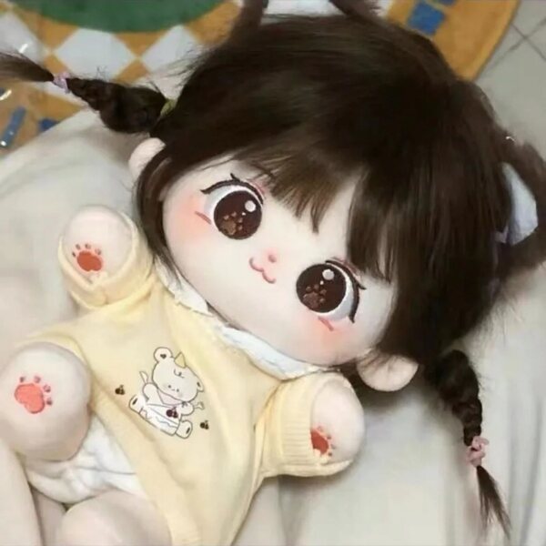Kawaii Anime-Marionette aus Baumwolle, 20 cm, anpassbar – weich und für Kinder geeignet