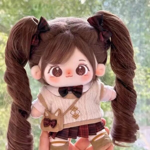 Kawaii Anime-Marionette aus Baumwolle, 20 cm, anpassbar – weich und für Kinder geeignet