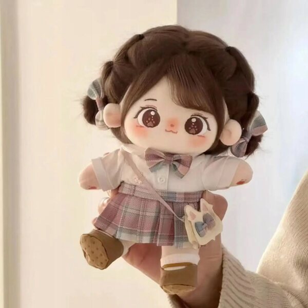 Kawaii Anime-Marionette aus Baumwolle, 20 cm, anpassbar – weich und für Kinder geeignet
