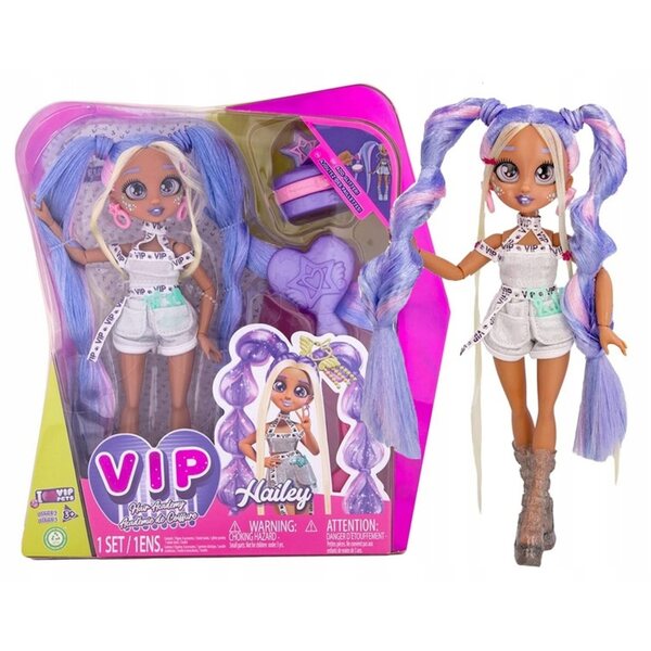 Hailey VIP Hair Academy Puppe mit langen Haaren und Styling-Accessoires