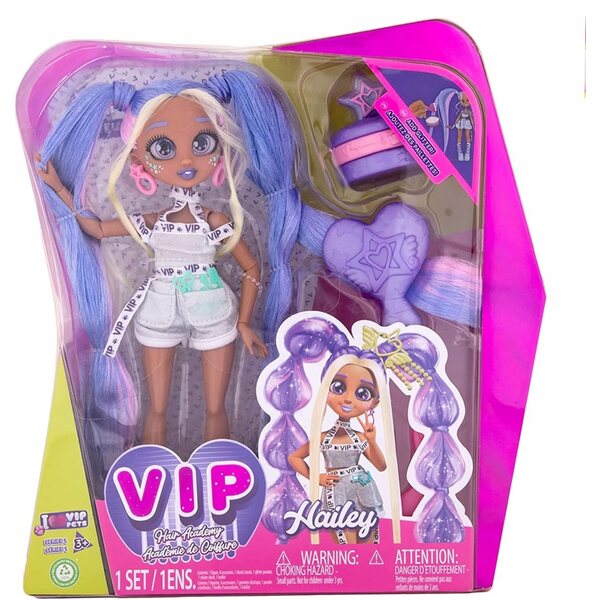 Hailey VIP Hair Academy Puppe mit langen Haaren und Styling-Accessoires