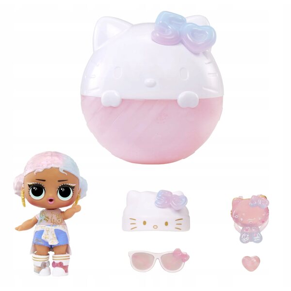LOL Surprise Hello Kitty Crystal Cutie Die Mini-Ball-Überraschungspuppe