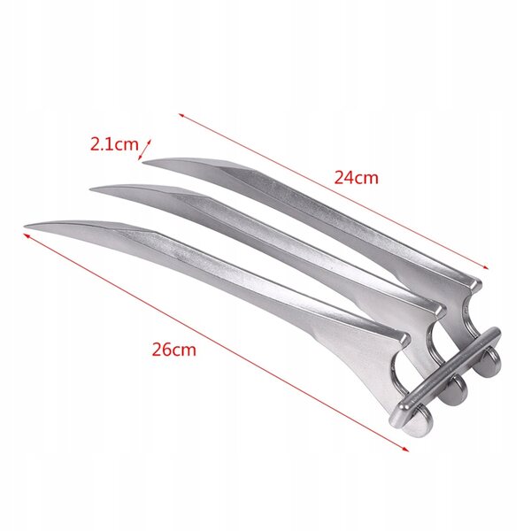Beständiger Kunststoff Pazuri für Wolverine und Wolf Cosplay 26 cm