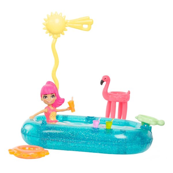 Set Sportivo Polly Pocket - piscina e basket per bambini 4+