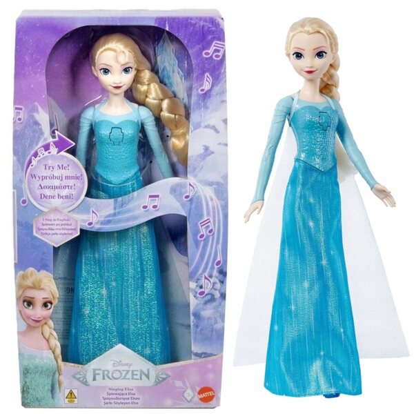 Bambola Elsa Disney Frozen Kraina Lodu cantante con effetti sonori per bambini 3+