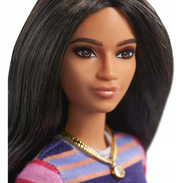 Barbie Fashionistas GYB02 Puppe 32-39 cm mit modischer Kleidung