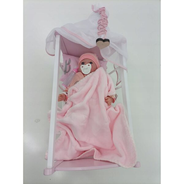 Bambola Neonato 40cm con Voce e Suoni in Lingua Polacca Adar CE