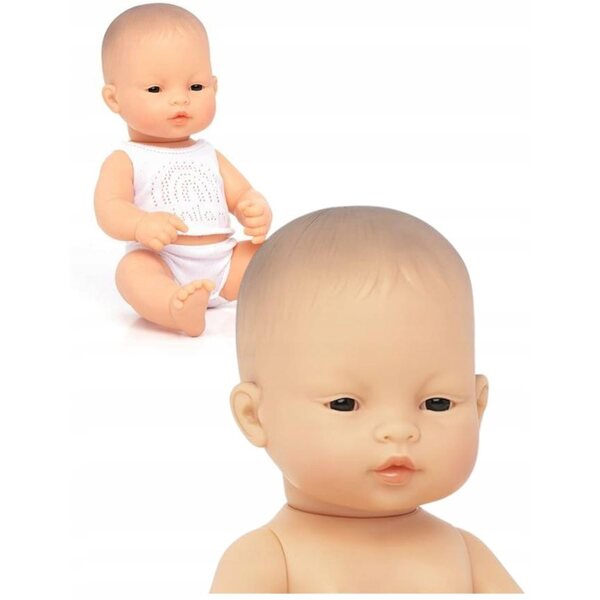 Lalke pädagogisches Miniland Asiatisches Mädchen 32 cm aus Vinyl für Kinder ab 10 Monaten