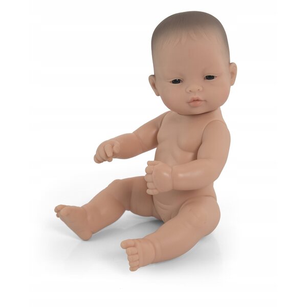 Lalke pädagogisches Miniland Asiatisches Mädchen 32 cm aus Vinyl für Kinder ab 10 Monaten
