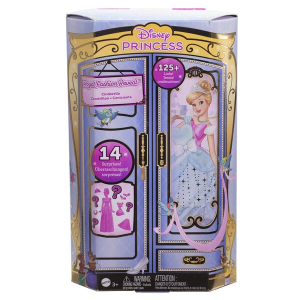 Disney Cinderella Fashion Surprise Puppe mit 12 Modeaccessoires