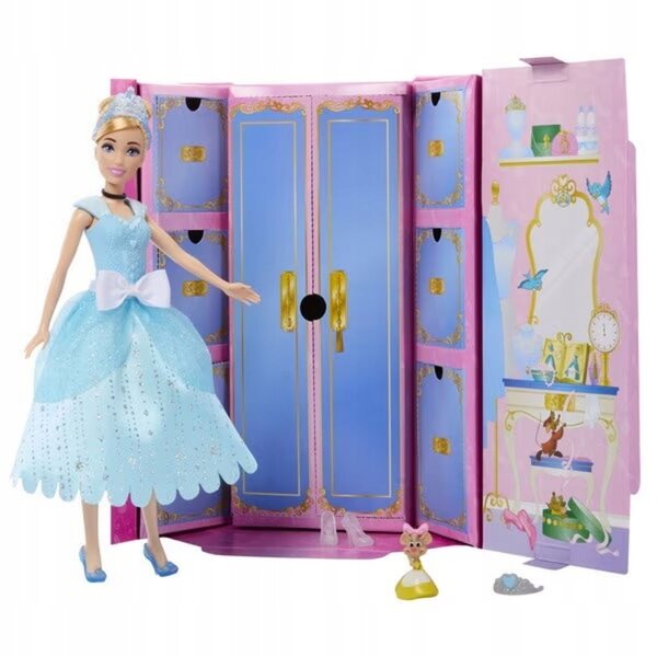 Disney Cinderella Fashion Surprise Puppe mit 12 Modeaccessoires