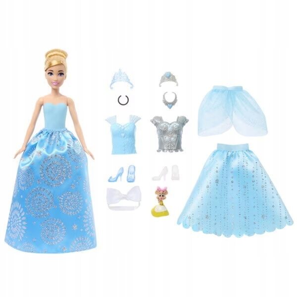 Disney Cinderella Fashion Surprise Puppe mit 12 Modeaccessoires