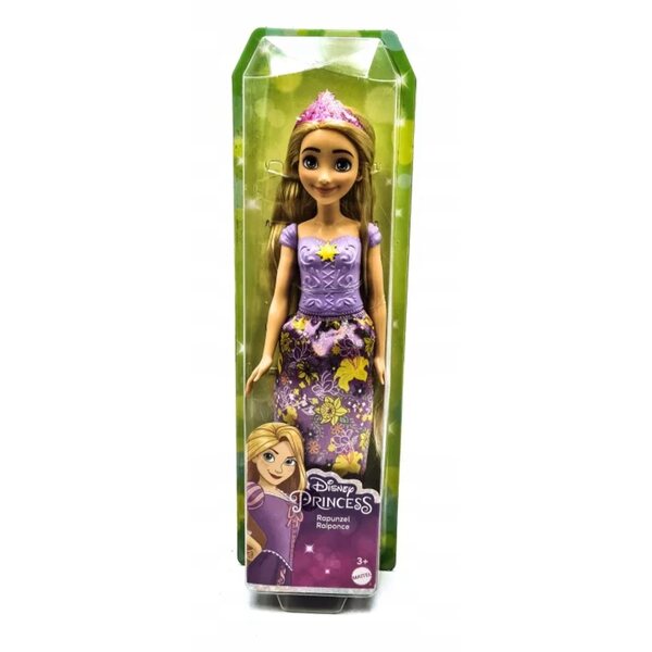 Bambola Disney Princess Rapunzel con vestito e accessori, capelli pettinabili