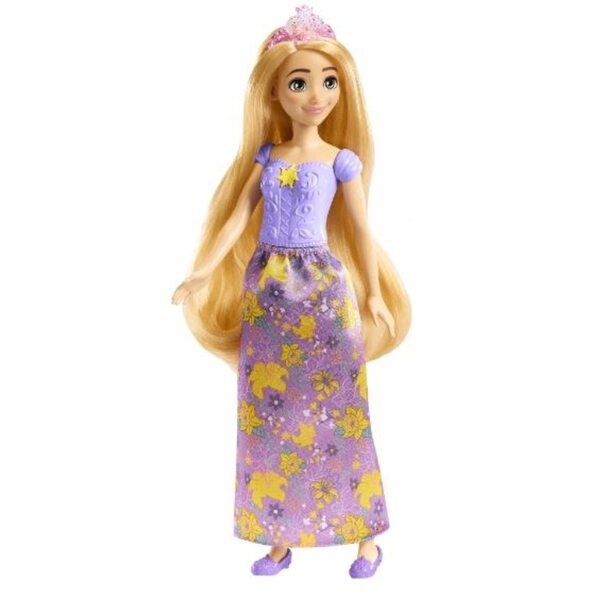 Bambola Disney Princess Rapunzel con vestito e accessori, capelli pettinabili
