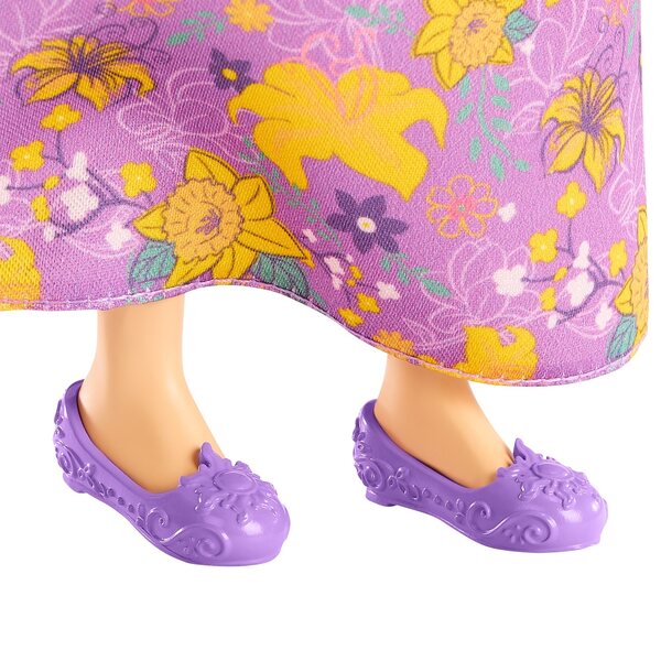 Bambola Disney Princess Rapunzel con vestito e accessori, capelli pettinabili
