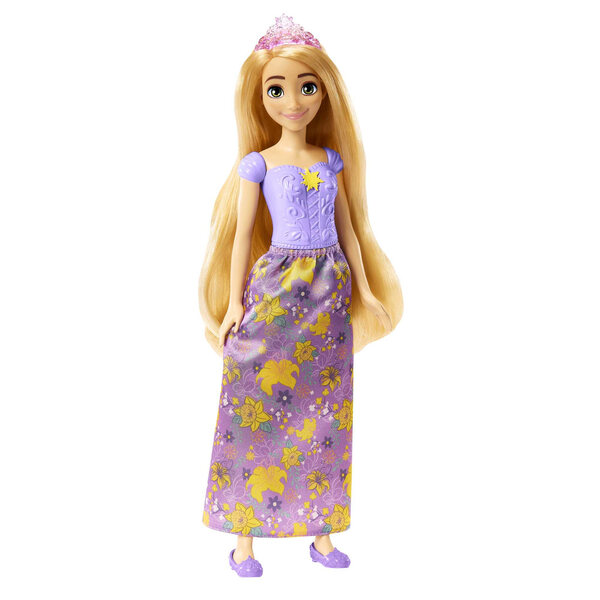 Bambola Disney Princess Rapunzel con vestito e accessori, capelli pettinabili