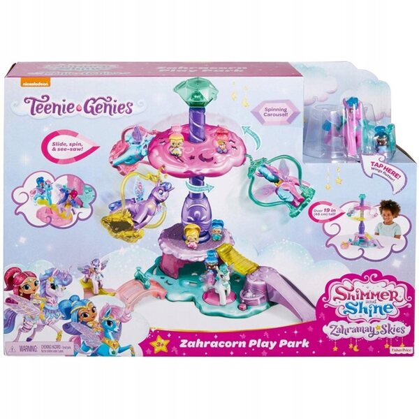 Shimmer e Shine Fisher-Price Unicorn Playground 48 cm con Figure e Accessori