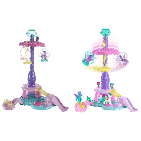 Shimmer e Shine Fisher-Price Unicorn Playground 48 cm con Figure e Accessori