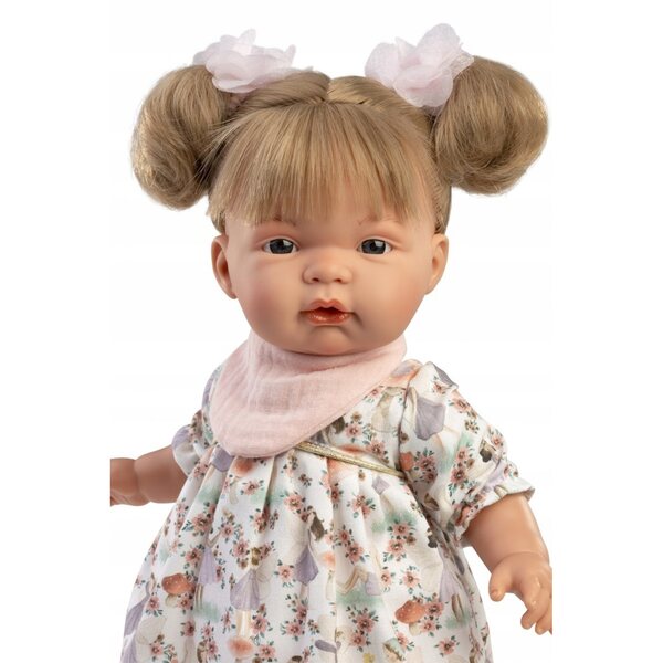 Bambola Piangente Joelle 38 cm Llorens con vestiti in cotone organico e materiali riciclati