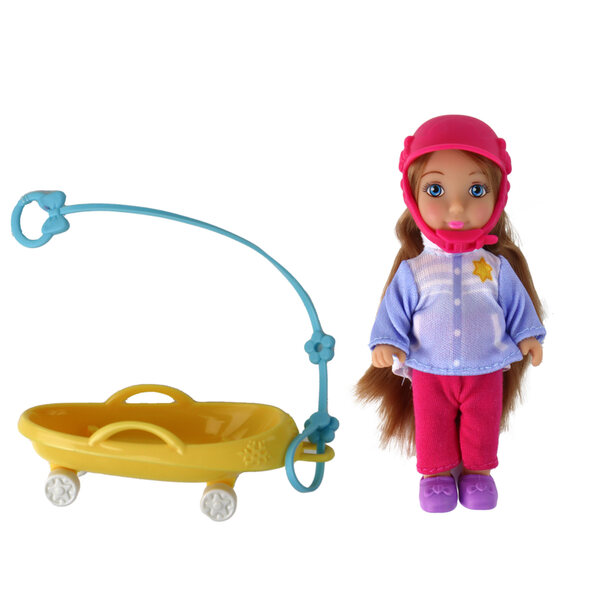 Anlily Schlittenpuppen mit Mutter und Tochter – Winterspaß-Set für Kinder