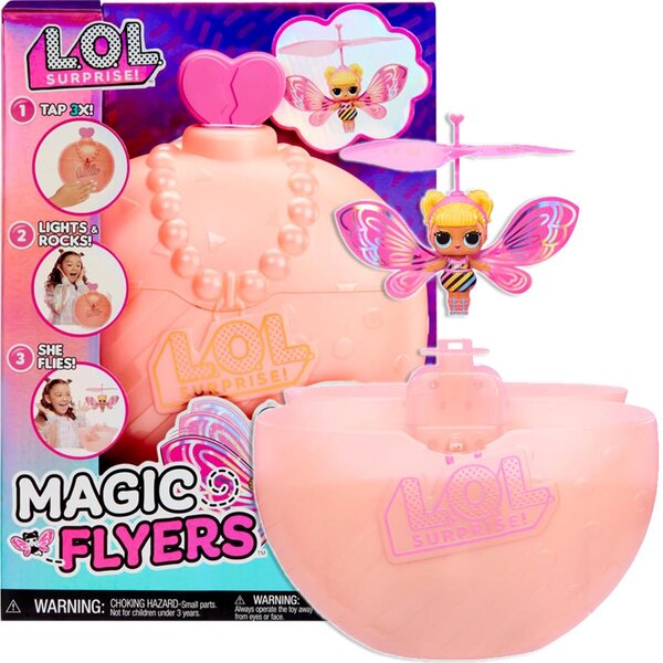 LOL Surprise Magic Wishies Flying Doll Pink Wings med USB-styret flyvning