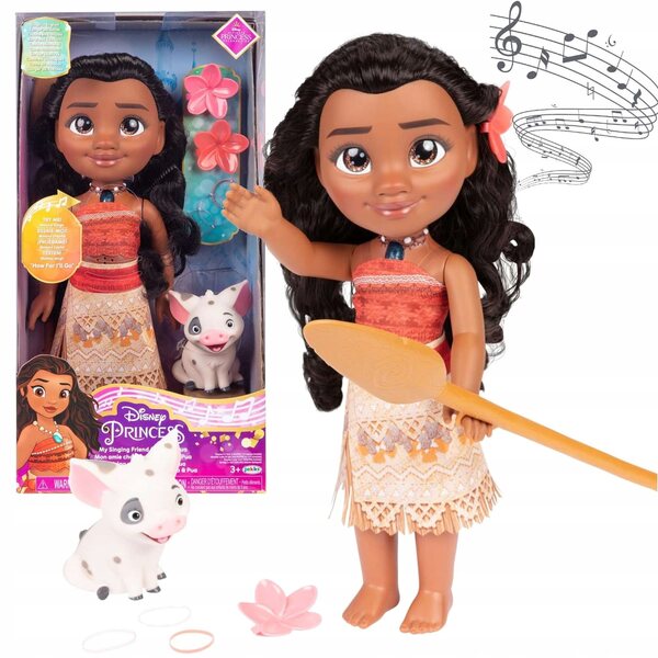 Bambola interattiva Disney Princess Moana con Pua e canzoni originali