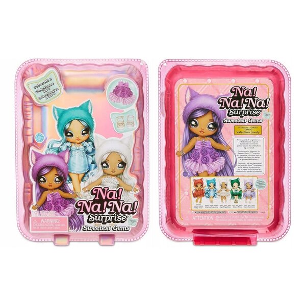 NaNaNaNa Surprise Marina Tealstone – Minipuppe mit Accessoires und weißblauen Haaren