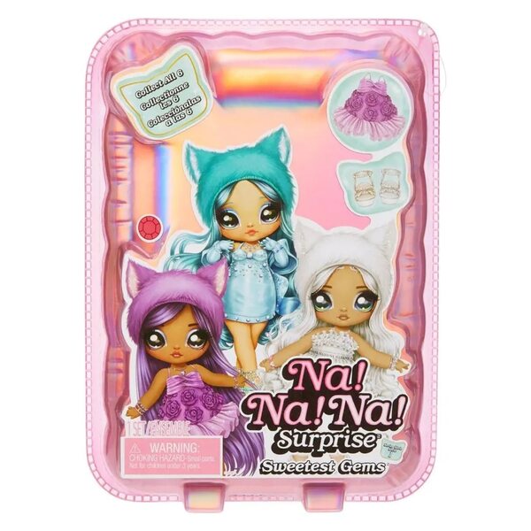 NaNaNaNa Surprise Marina Tealstone - Minipop met accessoires en witblauw haar